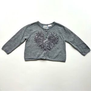 Zara Baby Heart Cardigan Sweater